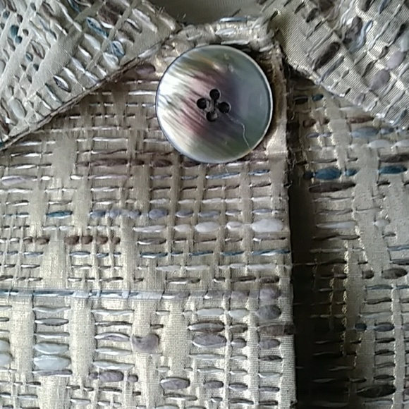 Mainbocker lined gold textured jacket-sz 8 - Picture 5 of 6